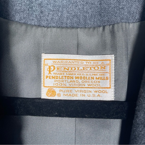 Pendleton Vintage Women’s 14 Gray Wool Blazer Old Money Professional Career Ware - Picture 8 of 14